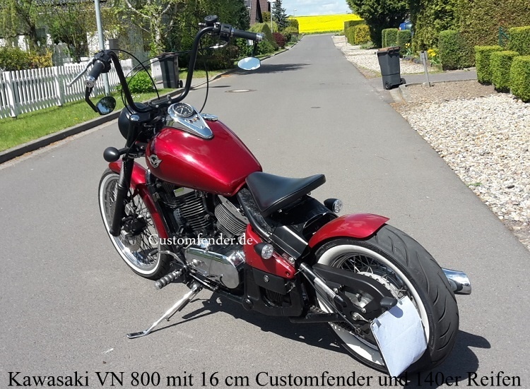 Heckfender Unifender Custom Fender Harley Chopper Bobber VN VZ VS XV XVS VT usw. 